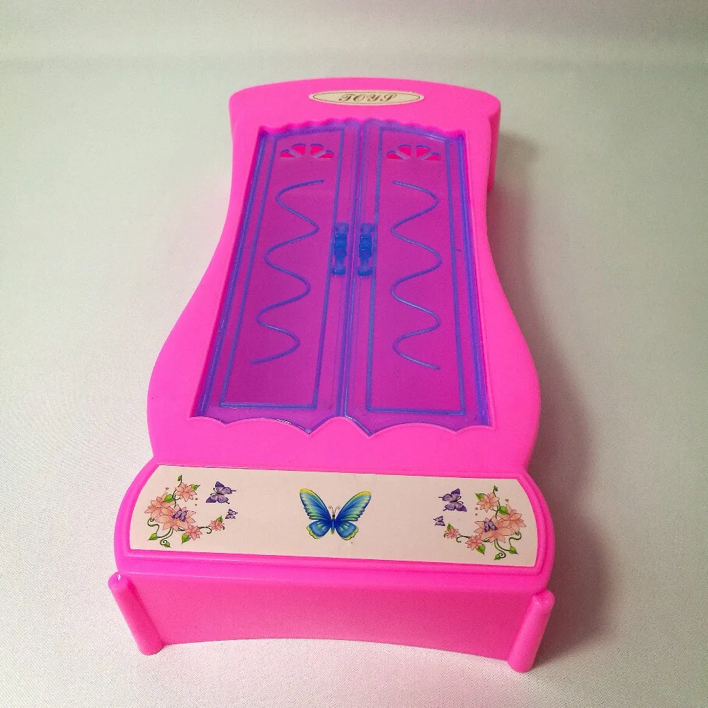 نوم الأميرة حلم الاكسسوارات والأثاث خزانة أثاث ل دمية باربي أفضل هدايا عيد لعب للأطفال