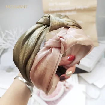 

New Korea super fairy bright mesh headband multi-layer Korean version of the knotted headband hair accessories headdress female