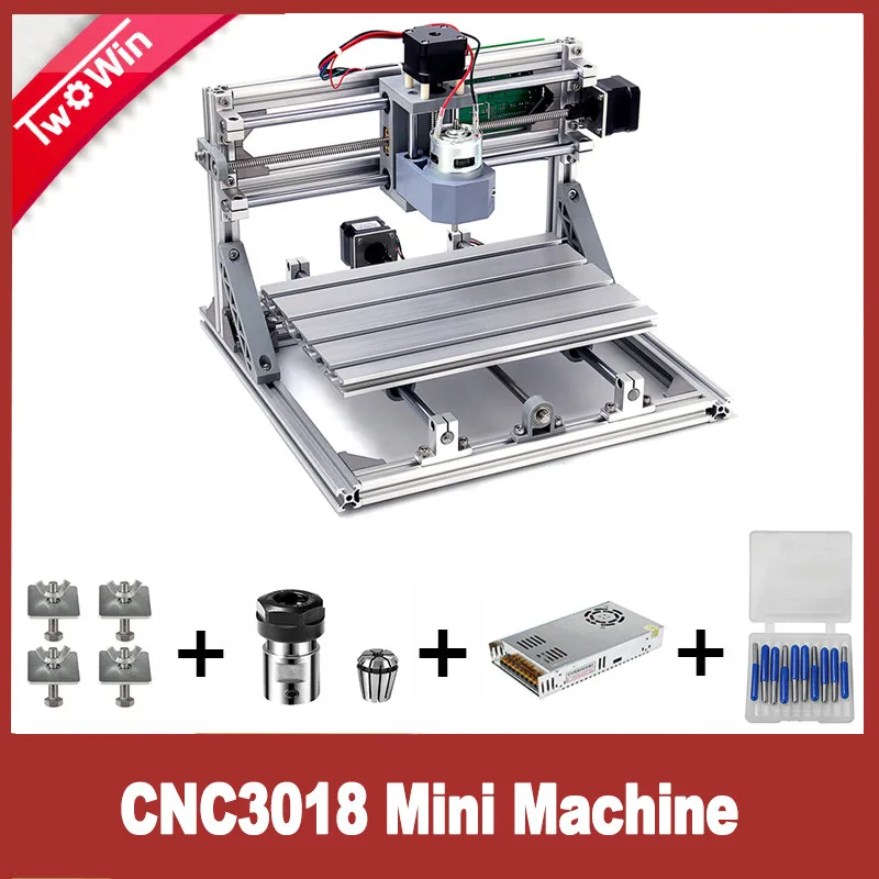 CNC 3018 с ER11 источник питания Diy мини лазерная гравировальная машина наборы