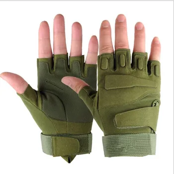 

Military usa special forces tactical gloves fighting combat slip-resistant black half- finger gloves Tactical Gloves Military