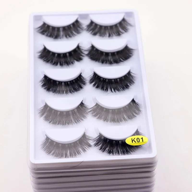 5 Pairs/Pack Eyelashes Fur Friendly Styles Mink Lashes Crisscross False Eyelash Hand Made Eye Lashes Makeup Maquiagem 5 Pairs/Pack Eyelashes Fur Friendly Styles Mink Lashes Crisscross False Eyelash Hand Made Eye Lashes Makeup Maquiagem