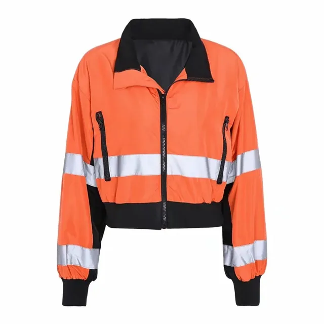 3M Reflective Jackets Women 2018 Autumn High Street Oversized Patchwork