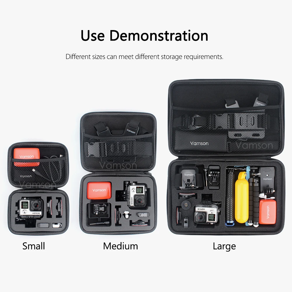 Чехол для экшн камеры Vamson GoPro Hero 8 7 6 5 4 3 Hero4 Session EKEN Xiaomi Yi 4K Box VP803|for gopro hero|eken casesession case