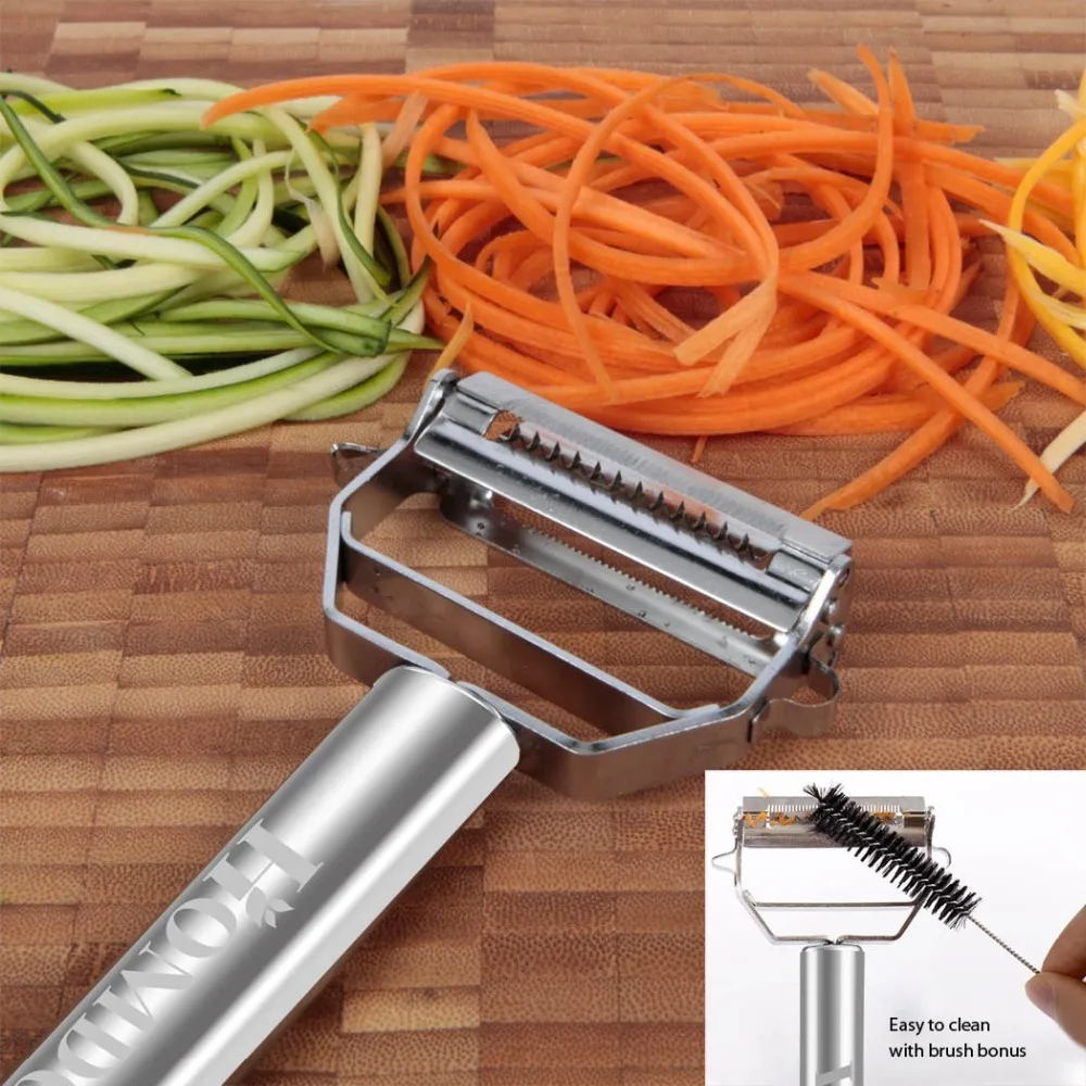 1 шт. многофункциональные инструменты для приготовления моркови, картофеля, фруктов, Овощечистка с двойной строгальной теркой