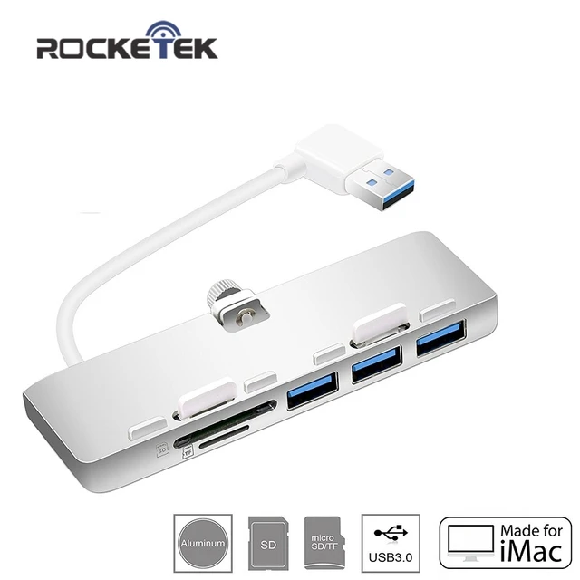 Special Price Rocketek multi usb 3.0 hub 3 port adapter splitter with SD/TF Card Reader for iMac Slim Unibody pc computer accessories Special Price Rocketek multi usb 3.0 hub 3 port adapter splitter with SD/TF Card Reader for iMac Slim Unibody pc computer accessories