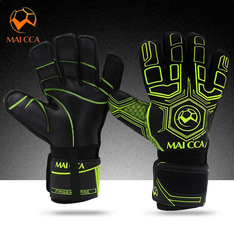 Men Professional Soccer Goalkeeper Gloves Finger Protection Goal