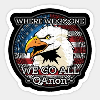 

1Pcs Q Anon Where We Go One We Go All WWG1WGA Decal Waterproof For Laptop Car Skateboard Luggage Guitar Furnitur Sticker