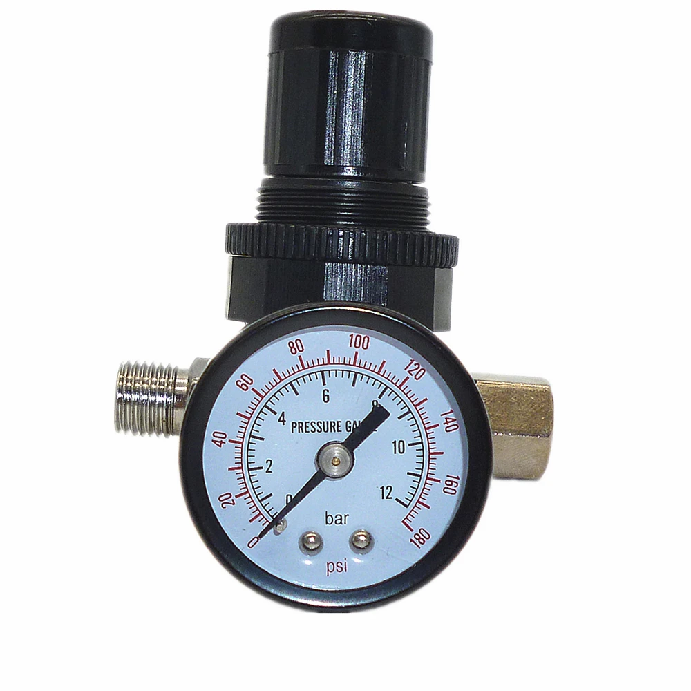 Air Compressor Adjust Pressure Painting Tools Air Regulator w// 160 PSI Gauge