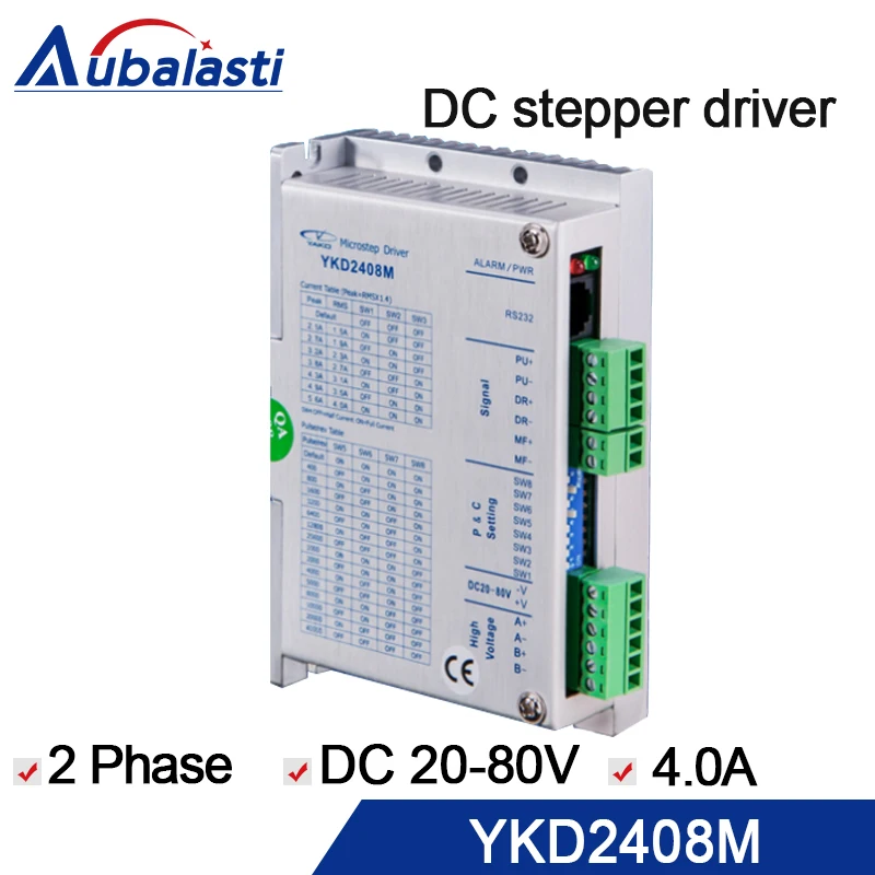 2 phase stepper motor driver YKD2408M digital step drive motor stepper driver for cnc router engraver and cutting machine 2 phase stepper motor driver YKD2408M digital step drive motor stepper driver for cnc router engraver and cutting machine
