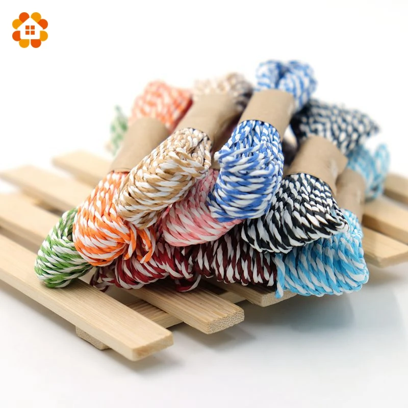 10M/Lot Width 2MM DIY Hand-woven Paper Spell Color Thin Ropes For Gift Packing Scrapbooking Wedding Birthday Party Decoration | Дом и сад