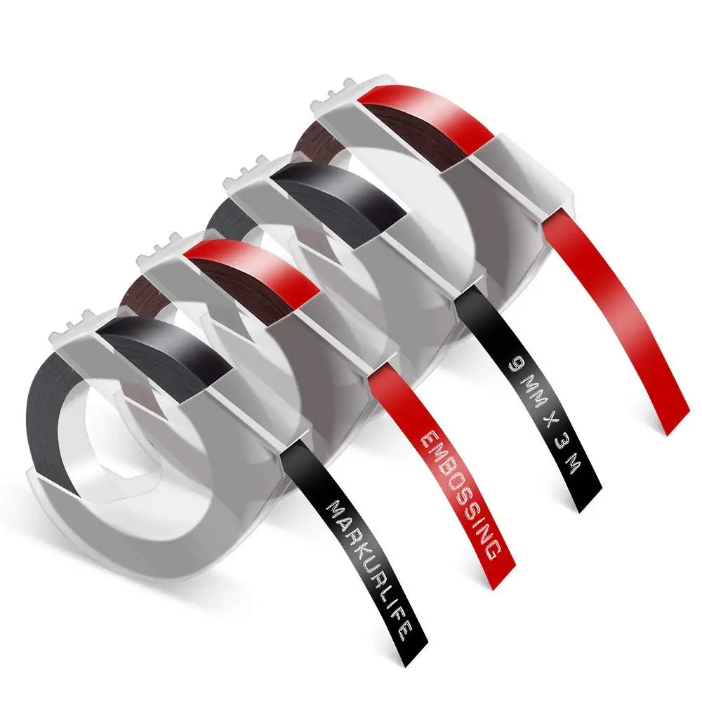 Markurlife совместим с Dymo 3D лента тиснением 9 мм * 3 м для Omega и Junior машина тиснения