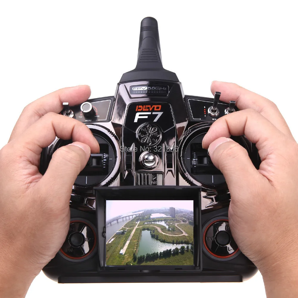 Walkera DEVO F7 2 4G 7CH изображение в реальном времени 5 8G Трансмиссия Воздушная FPV