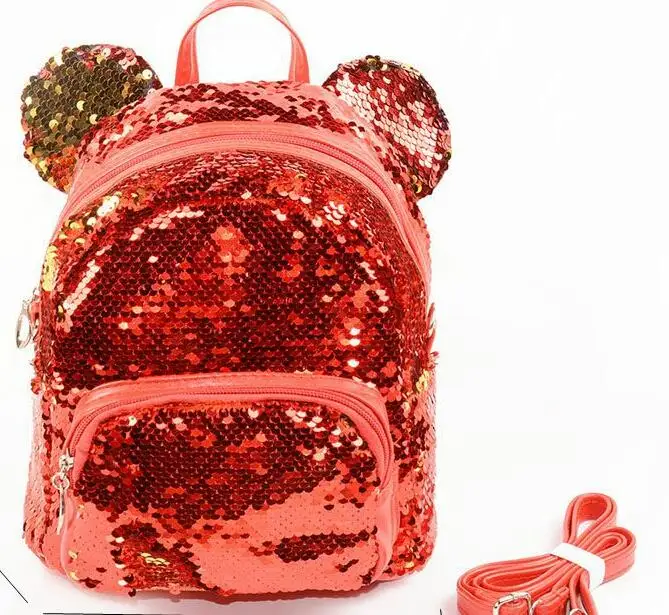 Рюкзаки с блестками для девочек-подростков; рюкзак из искусственной кожи; mochila; рюкзак с блестками для девочек; дорожные сумки на плечо; школьная сумка; рюкзак с блестками - Цвет: D