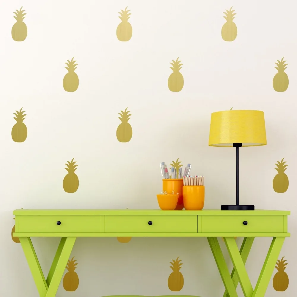عالية الجودة 5x10 سنتيمتر الأناناس مجموعة جدار صائق ديكور المنزل ملصق فينيل أطفال الحضانة غرفة جدارية نوم ArtWall ورقة s-16 عالية الجودة 5x10 سنتيمتر الأناناس مجموعة جدار صائق ديكور المنزل ملصق فينيل أطفال الحضانة غرفة جدارية نوم ArtWall ورقة s-16