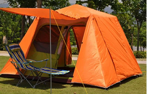 Alltel Ultralarge 4-6 человек использовать водонепроницаемый Carpas De Camping Barraca большая беседка палатка с 4 залами - Цвет: Green Inner tent