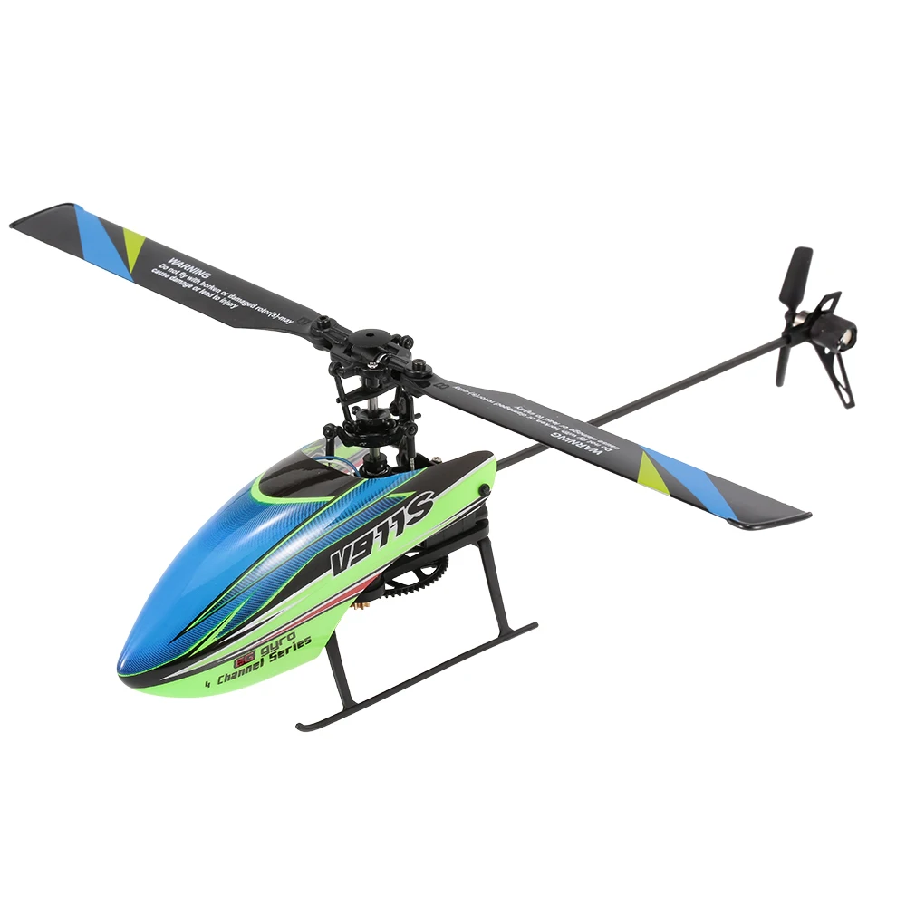 WLtoys V911S RC Helicopter 4CH 6G 6-Aixs Gyro Single Propelller Non-aileron RC Helicopter RTF Toys for Kids Three Battery