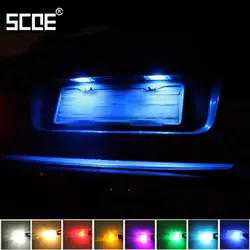 Для Citroen C4 Grand Picasso C4 Grand Picasso II SCOE новинка 2015 2X6SMD 5050LED номерных знаков лампочки источник стайлинга автомобилей