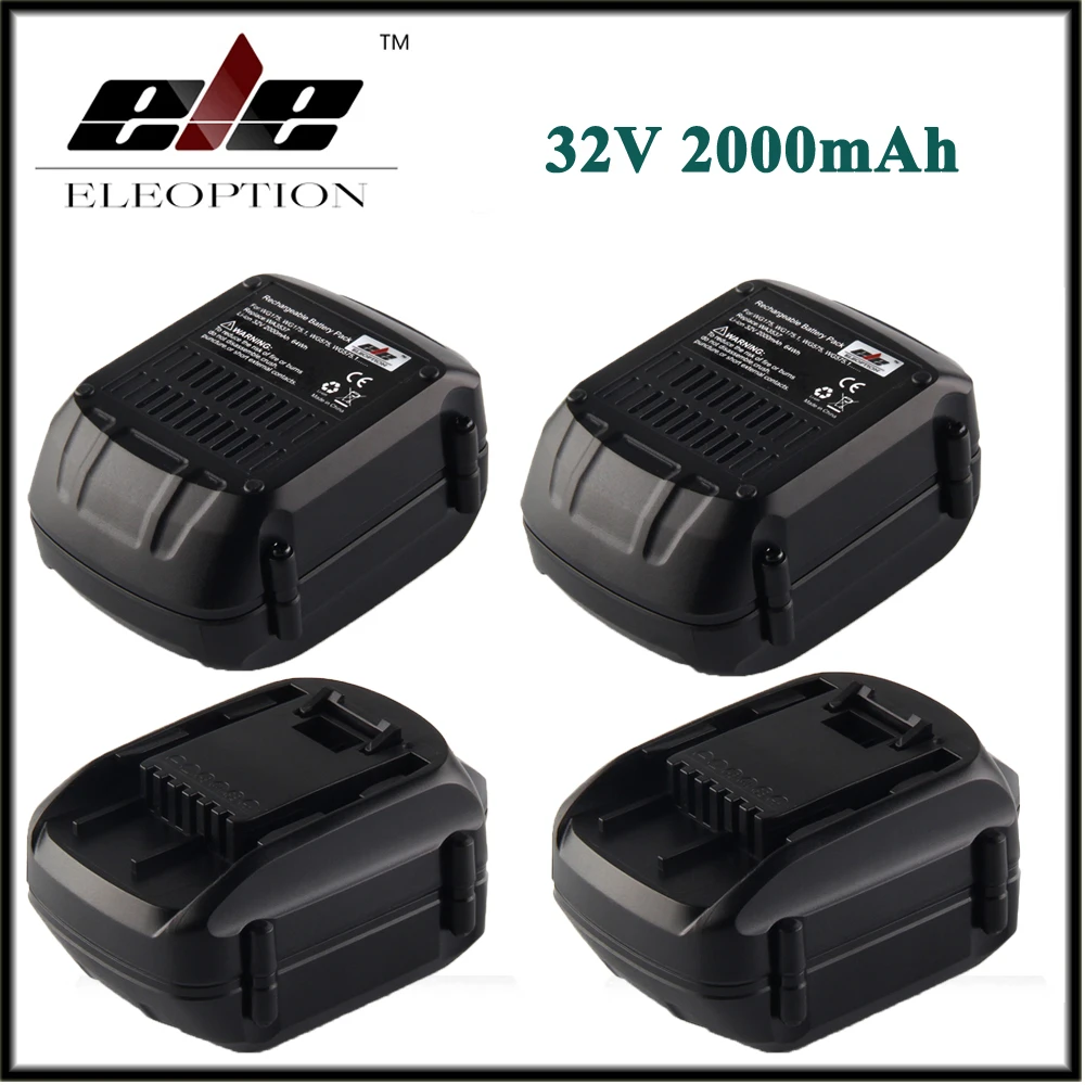 

4x New WA3537 Rechargeable 32V 2000mAh 2.0Ah MAX Li-ion Battery Replacement For WORX WG175, WG575, WG575.1 and WG924 Power Tool