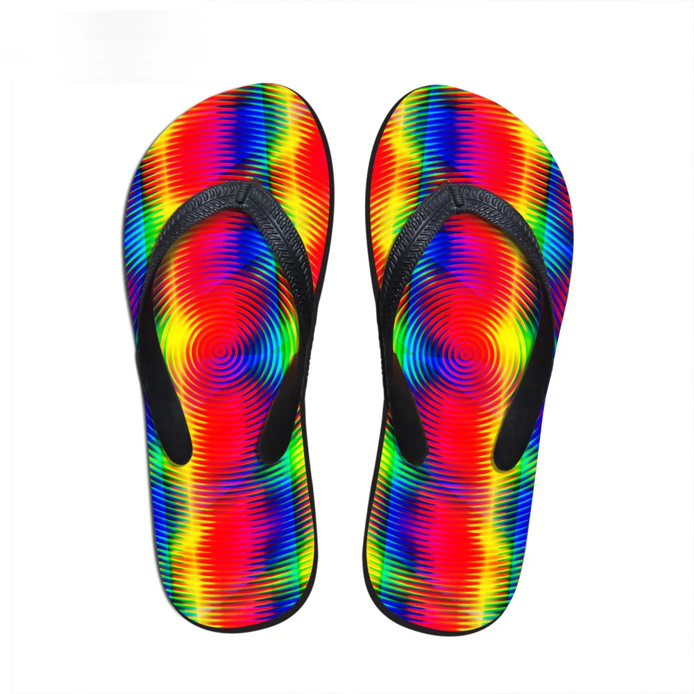 

Customized 3D Candy Color Printed Casual Flip Flops for Lady Fashion Summer Women's Casual Non-slip Flipflops Rubber Women Shoe
