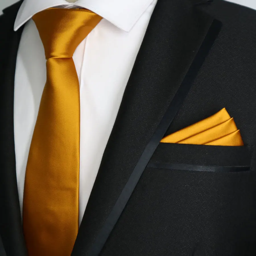 21 цвет, новинка, 7 см, мужской галстук, набор, обтягивающий, полиэстер, шелк, однотонный, простой дизайн, тонкие галстуки, карман, квадратный набор, галстук, красный, черный, вечерние - Цвет: SMT-HJL-SH-15