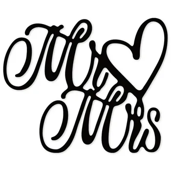 

mr & mrs metal Cutting Dies Scrapbooking craft Dies cuts thin paper emboss card make stencil 79*97mm