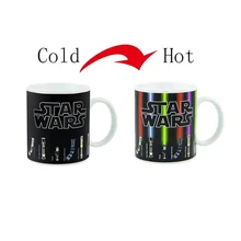 Heißer Verkauf Neue Mode Tee Kaffee Becher Magie Becher Tasse Farbe Ändern Star Wars Lichtschwert Wärme Offenbaren Keramik Becher