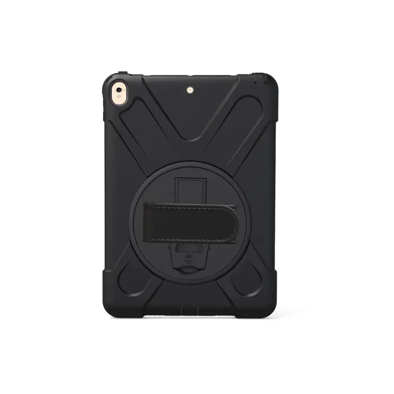 Для iPad Air 3 10,5 чехол для нового iPad Pro 10," чехол для планшета безопасный Ударопрочный силиконовый Жесткий Чехол-подставка для рук - Цвет: black
