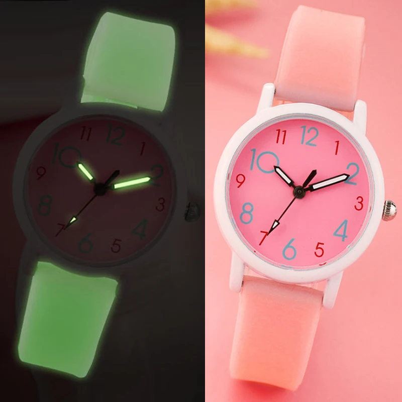 

Ultra-thin luminous youth children watch girl students clock export hot sale kids watches cute boy heart child electronic watch