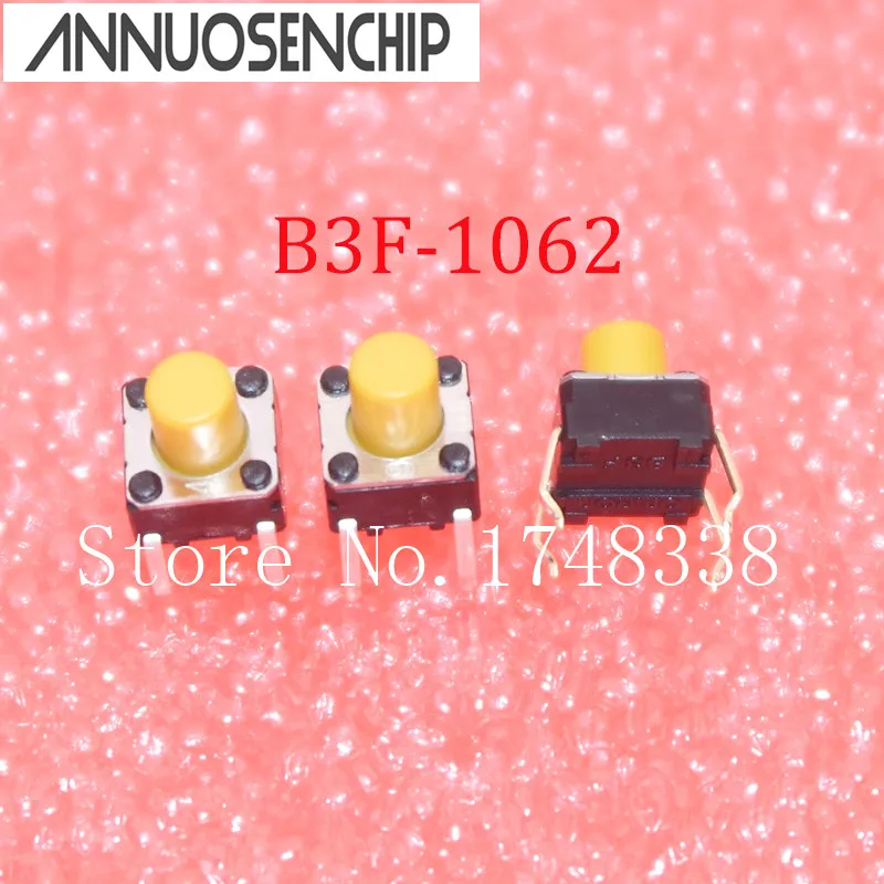 free shipping B3F-1062 Tactile Switches 100% imported from Japan Height 6 * 7 efforts 1.47N 100pcs/lot | Обустройство дома