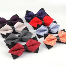 2 шт мужские Узкие галстуки с бантом бренд 11*6 см Модный Роскошный чудесный галстук-бабочка Мужская бабочка под смокинг треугольник Регулируемый свадебный подарок