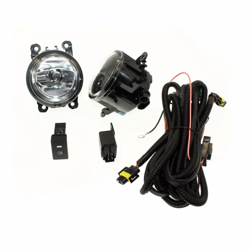 H11 Wiring Harness Sockets Wire Connector Switch + 2 Fog Lights DRL