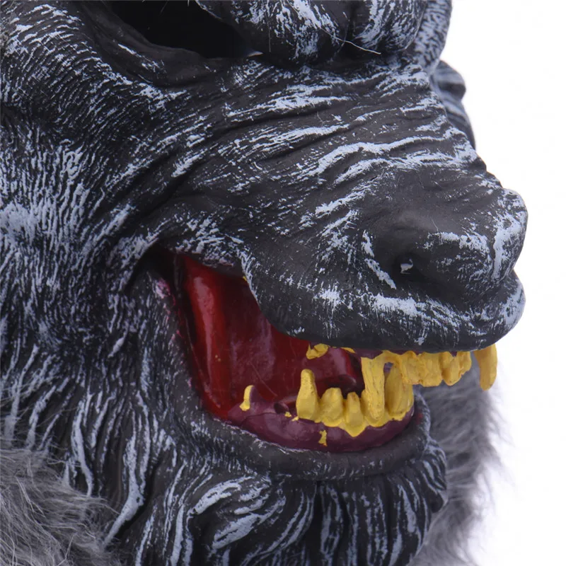 Маска волка на Хэллоуин, голова животного, страшная, жуткая, оборотень, маска для косплея, вечерние, латексные маски монстра, реквизит, маски