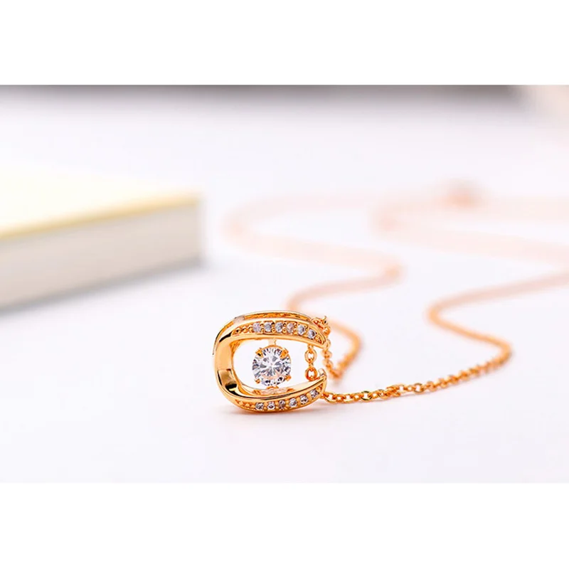 ANKA Мода подковы циркония кулон ожерелье для женщин высокое количество ювелирных изделий для подарка AAA циркония#133929