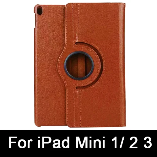 Кожа Smart Cover чехол для Apple iPad Air 2 колесика с камерой низкого давления х 1 5 6 iPad mini 1 2 3 iPad 9,7 5th 6th поколения 360 градусов вращающийся - Цвет: For Mini 1 2 3