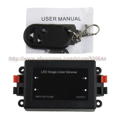 

DC12V 96W Wireless LED Single Color Dimmer/LED Controller with Remote Control & 20PCS/Lot DHL/UPS/FEDEX/EMS Free Shipping