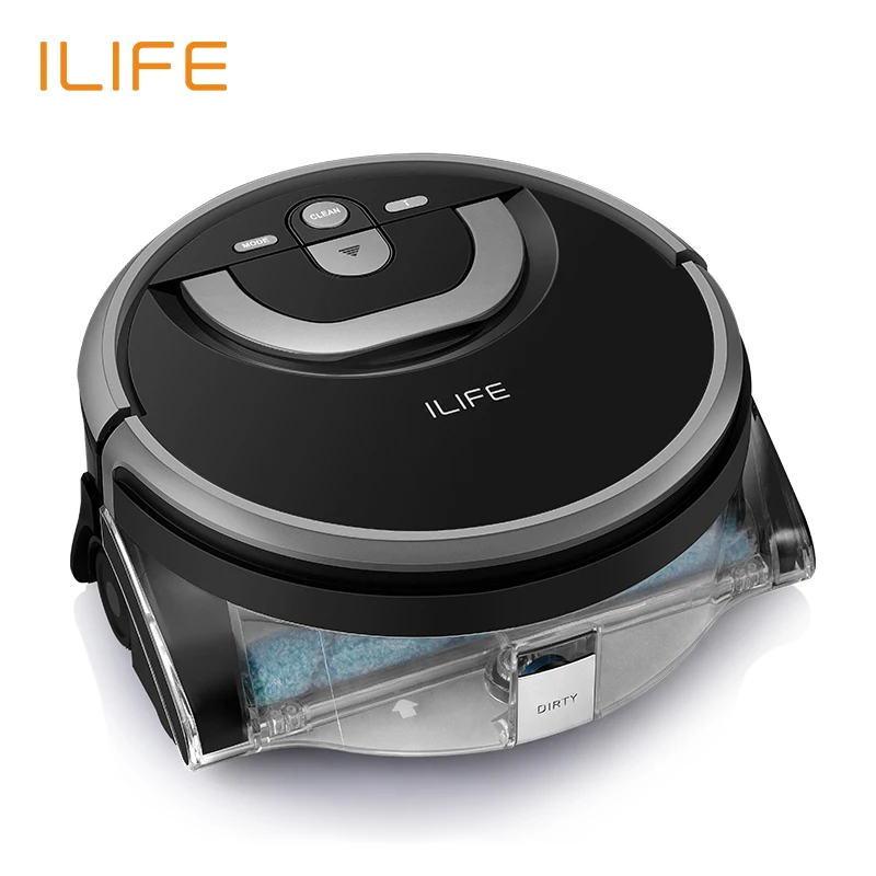 ILIFE New W400 Floor Washing Robot Voice Assistance Navigation Large Water Tank Kitchen Cleaning Planned Cleaning Route