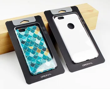 

1000 pcs Universal Mobile Phone Case Package Paper Kraft Brown Retail Packaging Box for iPhone 7 7 plus Note 5 Cell phone