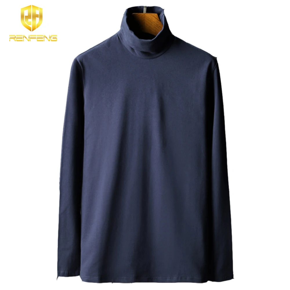 pull homme 2018 pullover mens t shrits long sleeves t shirt men turtleneck Pack of 5 thick clothes thermo ndershirts S-4XL size (8)