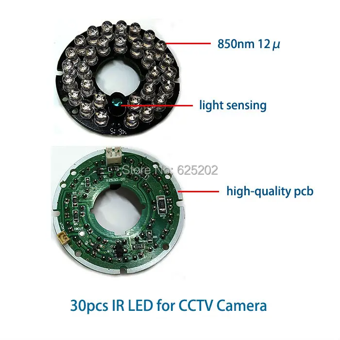 Экономичные 30 шт. ИК-светодиоды для камеры видеонаблюдения на большие расстояния