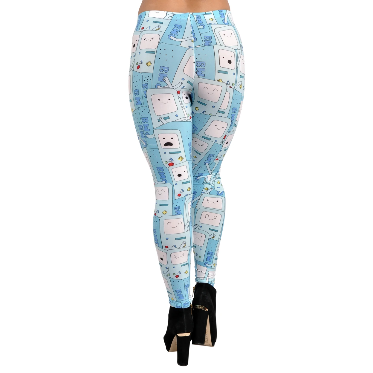 Women's Adventure Time Leggings Medium Blue (2)