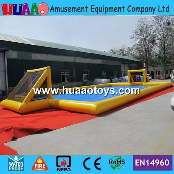 

DHL Free Shipping Giant 16*8m Inflatable Football Pitch Inflatable Soap Football with Free CE blower