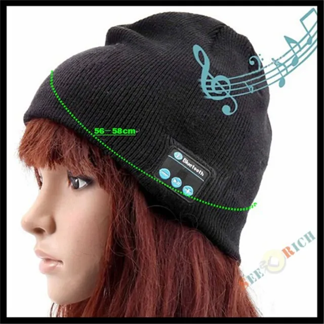 200pcs! Bluetooth V4.2 Beanie Knitted Winter Hat Headset Hands-free Mp3 Speaker Mic Magic Music Smart Cap for Boy&Girl&Man&Women 2