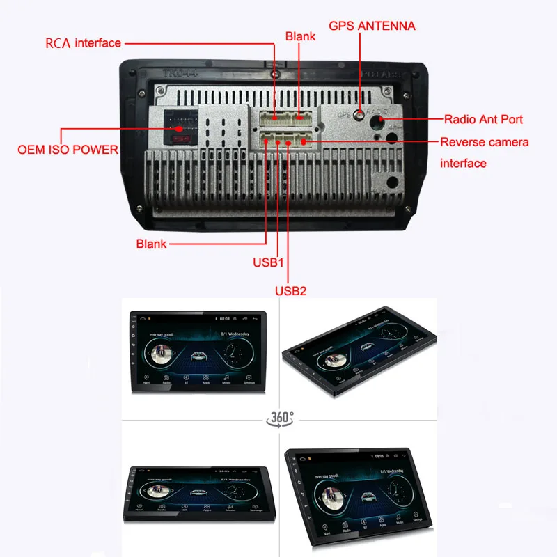 Best 9" 2.5D IPS Android 8.1 Car DVD GPS Player For VW Golf 6 2008-2013 Car Radio Stereo Head Unit with Navigation 6