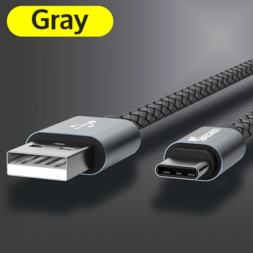 5 шт. в упаковке usb type-C кабель TIEGEM type-C для быстрой зарядки USB-C кабель для передачи данных для samsung Galaxy S8 Note 8 Nexus 5X6 P OnePlus 2 USB C - Цвет: Gray