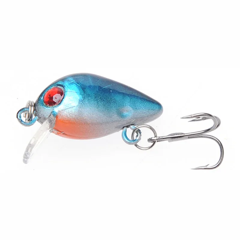 5PCS/Lot 1.6g 3cm Topwater Wobbler Japan Mini Fly Fishing Crankbait