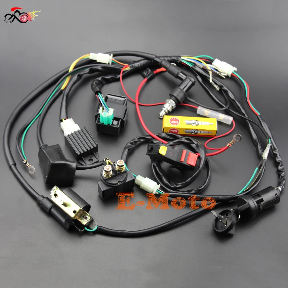 Popular Pit Bike Wiring Harness-Buy Cheap Pit Bike Wiring ... taotao wiring diagram 110cc 