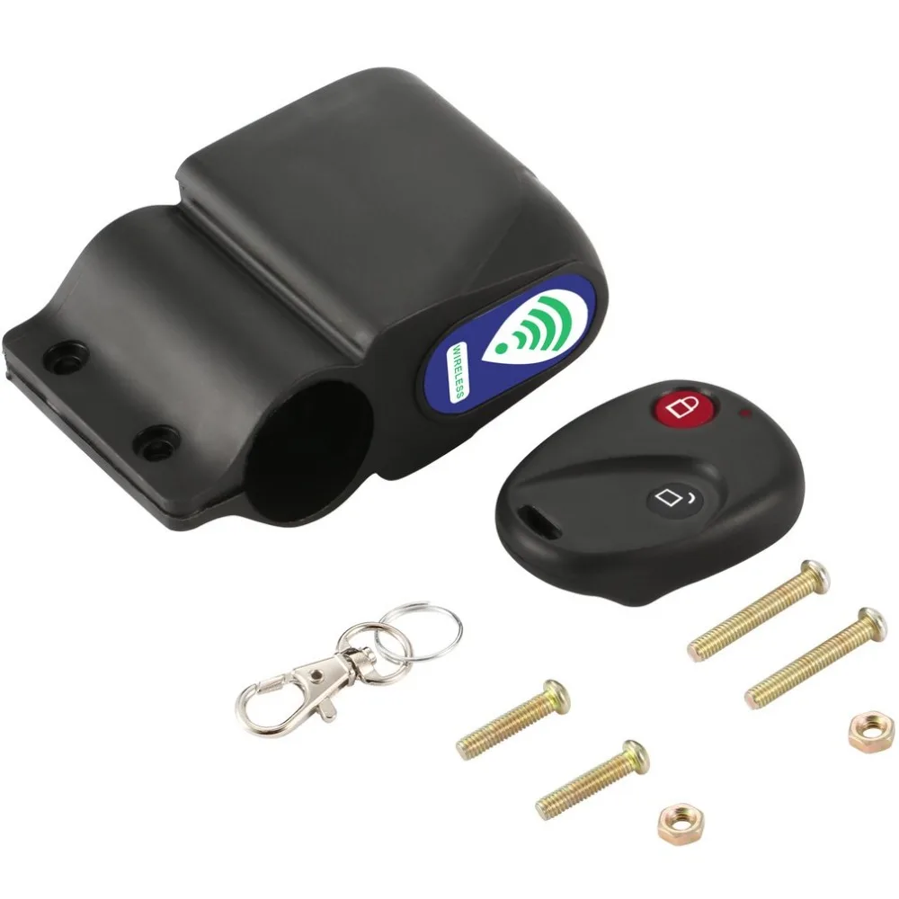 

Bicycle Alarm Lock Anti-theft Lock With Remote Control Riding Cycling Outdoor Security Lock Vibration Alarm Bike Lock Accessory