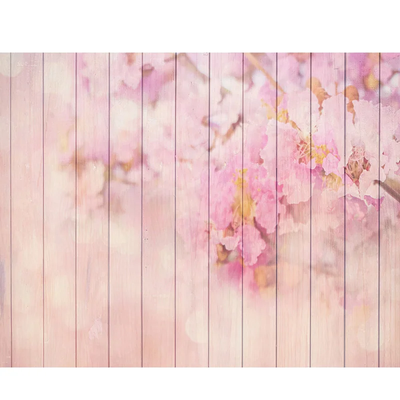 

NeoBack Thin Vinyl Floral Wood Pattern Photography Background Computer Printed Newborn baby Background for Photo studio P1939