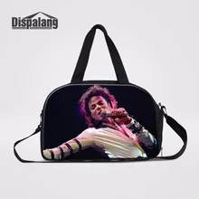 Dispalang модные Поп Король Майкл Джексон печатает большие Ёмкость Чемодан дорожная сумка с неза обувь отделение выходные сумка
