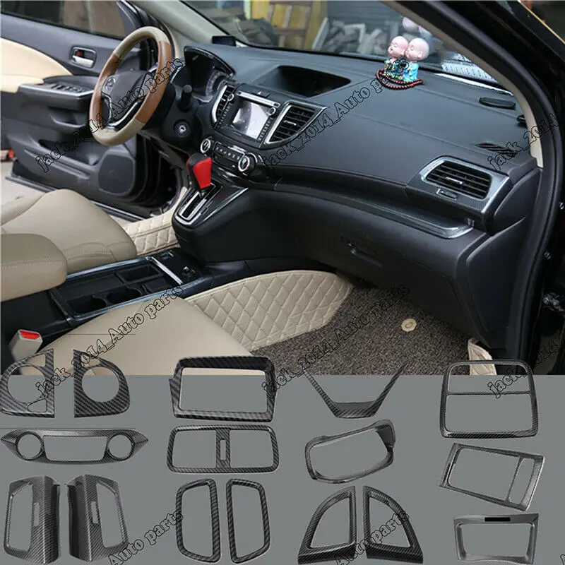 

Carbon fiber Inner Frame Cover Trim Kit Fit for Honda CRV 2012 2013 2014 2015 2016